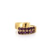 Bague pierre violette en or jaune 18k