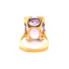 Bague pierre violette en or jaune 18k