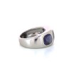 Bague trois pierres mauves en or blanc 18k