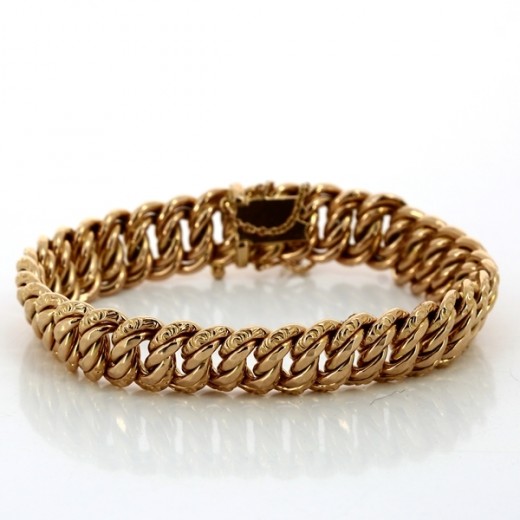 bracelet en or jaune 18k