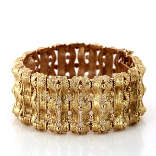 Bracelet en or jaune 18 k