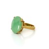 Bague moderne en or jaune et jade 