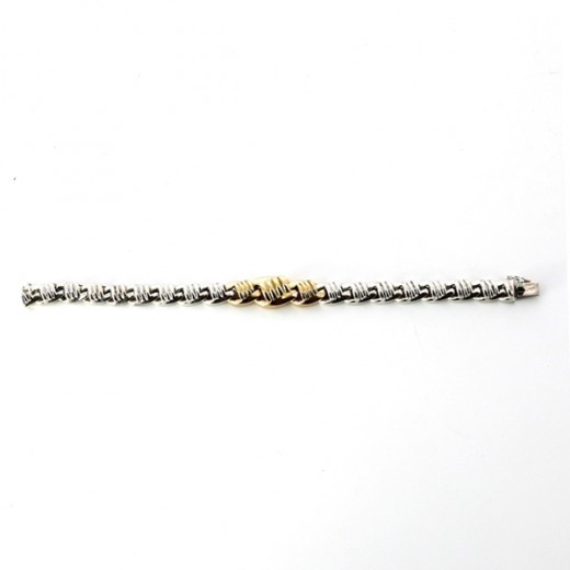 Bracelet Hermès en or et argent