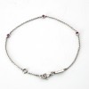 Bracelet avec pierres roses