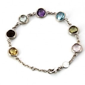 Bracelet pierres de couleurs