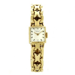 Montre Bracelet Vintage Bouvier En Argent Massif - Ancienne, Occasion, Style Classique Pour Femme