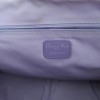 Sac Christian Dior en tissu satiné et cuir parme