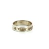 Bague Marc Deloche Inscription en argent