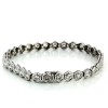 Bracelet or blanc et diamants