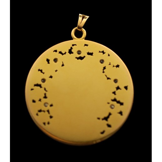 Médaille Vierge en Or et diamants