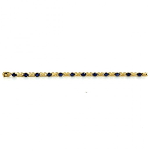 Bracelet en or et saphirs
