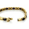 Bracelet en or et saphirs