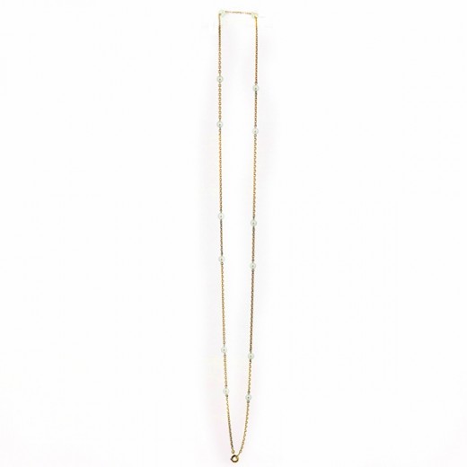Collier perles en or
