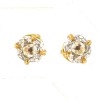 Boucles d'oreilles Clou en or jaune avec diamants 