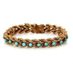 Bracelet avec turquoises