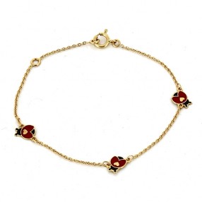 Bracelet Coccinelles