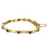bracelet avec saphir en or jaune 18 k