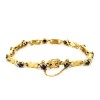 bracelet avec saphir en or jaune 18 k