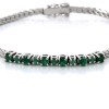 bracelet emeraudes en or blanc
