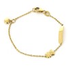 bracelet en or jaune ourson et coeur