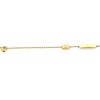 bracelet en or jaune ourson et coeur