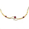 Collier rubis en or jaune 18 k