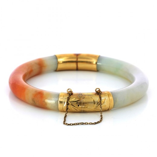 Bracelet en agate et or