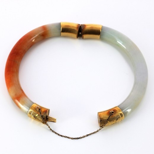 Bracelet en agate et or