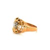 Bague en or jaune 18k avec diamant