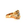 Bague en or jaune 18k avec diamant