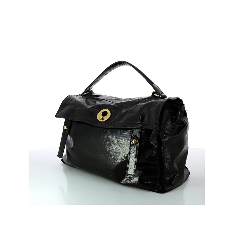 Sac Yves Saint Laurent Muse Two en cuir noir