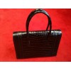 Sac Hermes "Drag" en croco noir