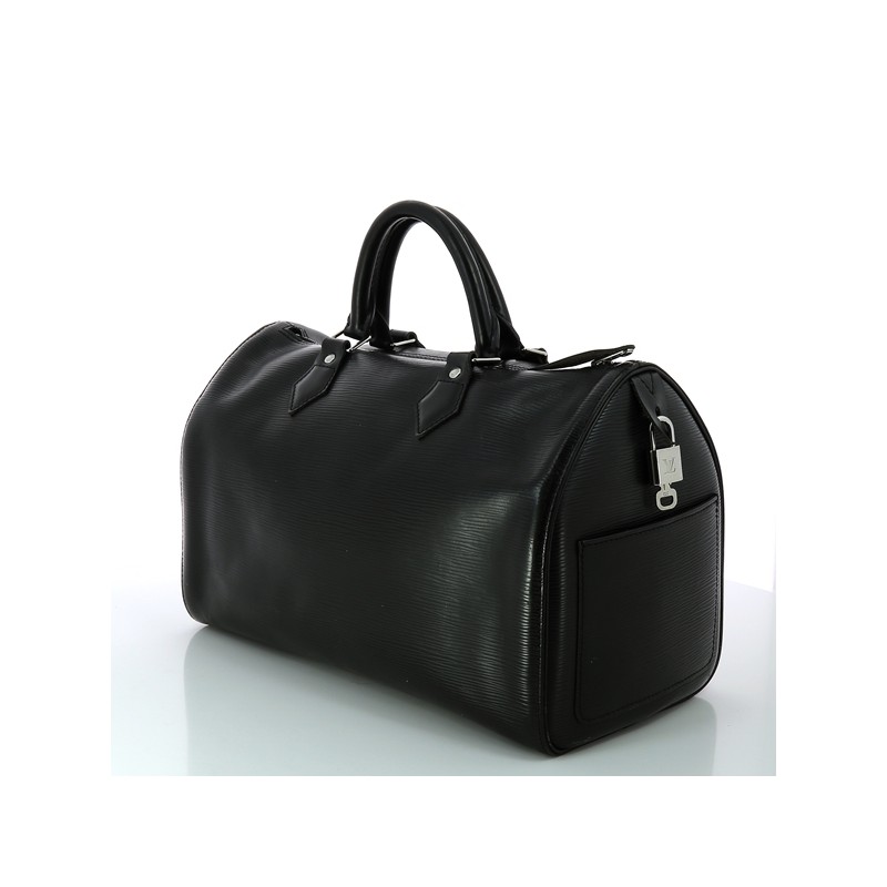 Sac Louis Vuitton Speedy 35 en cuir épi noir