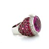 Bague pierre rose