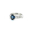 Bague saphir diamants