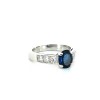 Bague saphir diamants