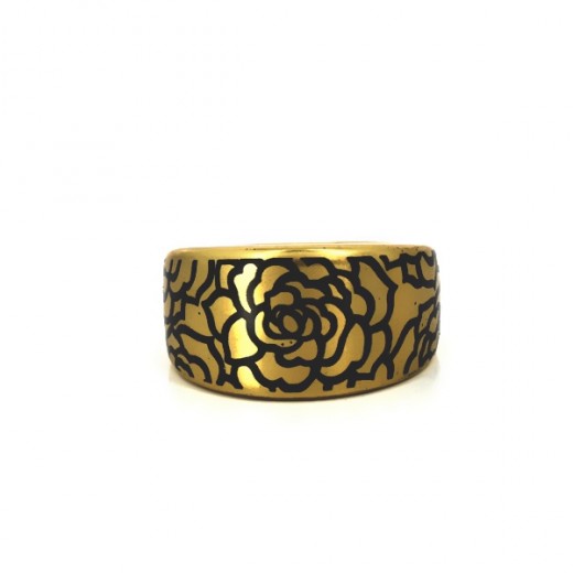 Bague Bernardaud Gardenia or noir