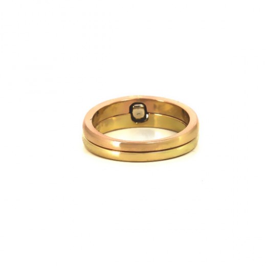 Bague Alain Roure « Chut Je T'aime » - En Argent Et Or - Poids 16,7 G - Occasion