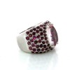 Bague or blanc rubis