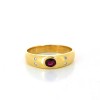 Bague rubis or jaune