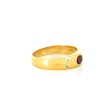 Bague rubis or jaune