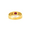 Bague rubis or jaune