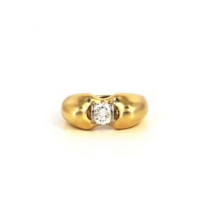 Bague diamants en or jaune