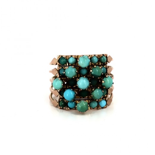 Bague turquoises