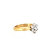 Bague 2 ors fleur en diamants