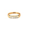 Bague diamants en or jaune 18k