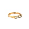 Bague diamants en or jaune 18k