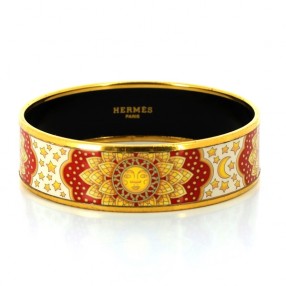 Bracelet Hermès large en émail