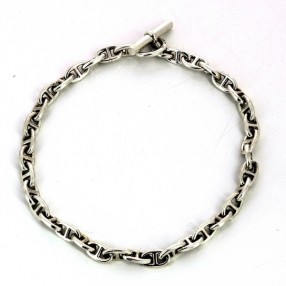 Collier Hermès Chaîne d'Ancre en argent