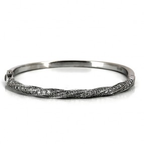 Bracelet rigide torsade